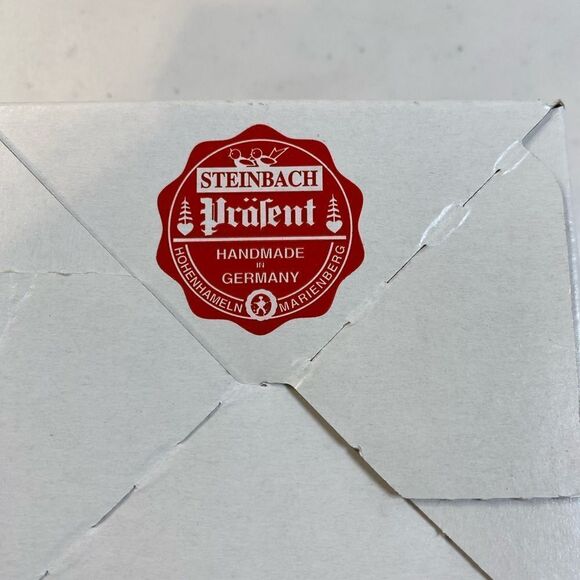 VINTAGE Steinbach Christmas Band French Horn Player Wooden Ornament - Picture 7 of 7